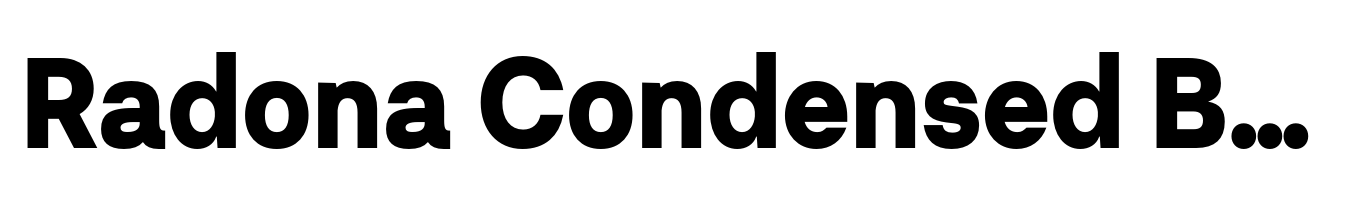 Radona Condensed Black